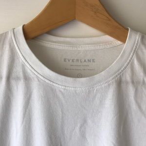 Everlane White Cotton Crew Tee